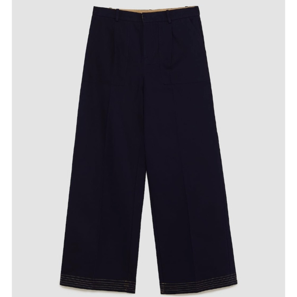 ZARA Wide Leg Pants - Picture 8 of 8